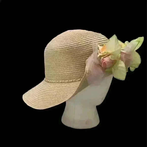 Girls Flower Hat Spring Summer Fits Youth Sizes best - Picture 2 of 8